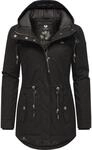 Ragwear Damen Winterjacke warmer Kurzmantel mit Kapuze Monadis Black Label Intl