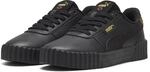 Puma Carina 3.0 Animal Flair-Sneaker f&uuml;r Damen, 3 0 Animal Flair Schwarz Gold, 37 EU