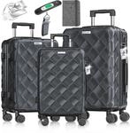 KESSER&reg; Reisekoffer Set 3-teilig | Kofferset ABS Hartschalenkoffer mit