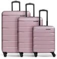 Franky Koffer-Set 3-teilig f&uuml;r Damen und Herren | Reise-Trolleys 51 x 30 x 76...