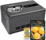 KLAMER 2-in-1 Eismaschine & Joghurtbereiter 2 L, 220 W Eiscrememaschine aus...