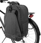 WOZINSKY 2 in 1 Reisetasche f&uuml;r Gep&auml;cktr&auml;ger hinten Wasserdicht Fahrrad