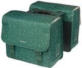 Basil Flair Doppelte Fahrradtasche - MIK inkl. - 35L - Robust - Gr&uuml;n