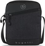 bugatti Universum Umh&auml;ngetasche f&uuml;r Herren, kleine schwarze Schultertasche,...