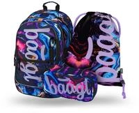 Baagl Schulrucksack Set M&auml;dchen 3 Teilig, Schultasche f&uuml;r Grundschule Volksschule,