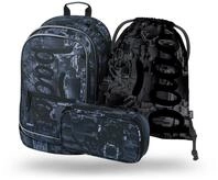 Baagl Schulrucksack Set Jungen 3 Teilig, Schultasche f&uuml;r Grundschule Volksschule,