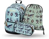 Baagl Schulrucksack Grundschule 3 Teilig - Harry Potter Fantastic Beasts 
