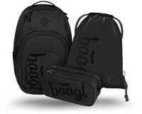 Baagl Schulrucksack Set 3 Teilig, Ergonomischer Gro&szlig;er Rucksack mit K&uuml;hlfach f&uuml;r