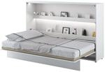MEBLINI Schrankbett Bed Concept - Wandbett mit Lattenrost - Klappbett mit Schrank -