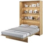 MEBLINI Schrankbett Bed Concept - Wandbett mit Lattenrost - Klappbett mit Schrank -