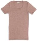 Engel Natur, Damen Unterhemd Kurzarm, 70% Wolle (kbT), 30% Seide (DustyRose, 38-40)
