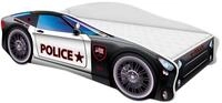 ACMA Autobett 140x70 cm mit Matratze und Lattenrost - Kinderbett Auto Modell 3 f&uuml;r