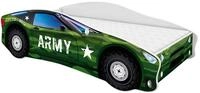 ACMA Autobett 140x70 cm mit Matratze und Lattenrost - Kinderbett Auto Modell 7 f&uuml;r