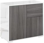HOMCOM Sideboard Kommode mit Schublade, 2 Push-Click-T&uuml;ren und Verstellbar Regal,