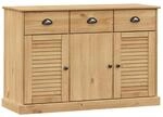 vidaXL Sideboard mit Schubladen VIGO 113x40x75 cm Massivholz Kiefer