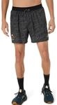 ASICS Fujitrail AOP 5In Laufshorts Herren schwarz - Performance Black XXL