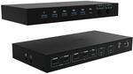 i-tec USB-C KVM Dock PRO f&uuml;r DREI Hosts, Dual Video, mit 2X Stromversorgung...
