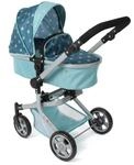 Bayer Chic 2000&reg; 2in1 Puppenwagen Mika &ndash; Sternchen t&uuml;rkis &ndash; faltbar &ndash;