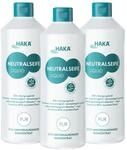 HAKA Neutralseife Liquid, Allzweckreiniger, 3x 1L, Universalreiniger f&uuml;r den