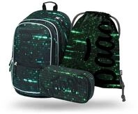 Baagl Schulrucksack Set Jungen 3 Teilig Schultasche Grundschule - Numbers 