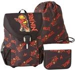 SKANDO BAGS LEGO&reg; NINJAGO&reg; Schulrucksack Jungen Set Red &ndash; 3-teiliges Schulranzen