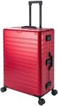 Travelhouse Oslo gro&szlig;er Aluminium Reisekoffer Rot L-75cm Hartschalenkoffer 2X...