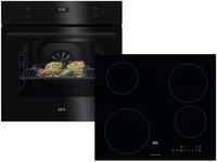 AEG AB14B Set Backofen BEK43511XB + Induktionskochfeld IBE6420SCB