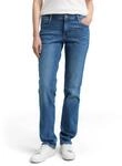 Tom Tailor Damen 1047849 TTLIVA Straight Jeans, 10113 - Clean Mid Stone Blue Denim,
