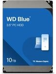 WD Blue 10 TB Interne HDD, PC-Festplatte 3,5 Zoll, 7200 U/Min, SATA 6 Gbit/s,...