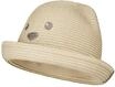 Sterntaler Strohhut B&auml;r - Sommer Hut mit B&auml;rengesicht und Ripsband - UV-Schutz 50+