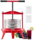 VEVOR Obstweinpresse Obstm&uuml;hle Apfelm&uuml;hle (9 L), Edelstahlkorb mit dreieckiger