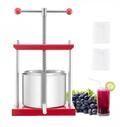 VEVOR Obstweinpresse Obstm&uuml;hle Apfelm&uuml;hle (6 L) mit 2 Edelstahlf&auml;sser, manueller