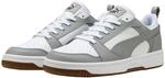 PUMA Rebound V6 Low Unisex Sneaker, Puma Wei&szlig; Grau Echo Puma Schwarz, 43 EU