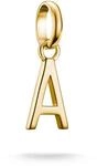 THOMAS SABO Charm Club Connect Charm-Anh&auml;nger Buchstabe Recyceltes 925 Silber