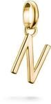 THOMAS SABO Charm Club Connect Charm-Anh&auml;nger Buchstabe Recyceltes 925 Silber