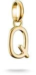 THOMAS SABO Charm Club Connect Charm-Anh&auml;nger Buchstabe Recyceltes 925 Silber