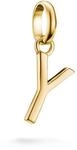 THOMAS SABO Charm Club Connect Charm-Anh&auml;nger Buchstabe Recyceltes 925 Silber