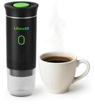 Lifenaxx Tragbare Kaffeemaschine mit Akku & USB-C LX-060 &ndash; Mobile Espressomaschine