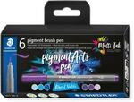 STAEDTLER brush pen pigment Arts, "blues & violets", Premium-Zeichentusche,