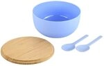 Kesper - Salatsch&uuml;ssel-Set, inkl. Salatbesteck, Material: Kunststoff (PP), Bambus,