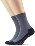 Camano Herren 2er Pack Sportsocken mit weichem Bund f&uuml;r Erwachsene Socken Blau 35/38