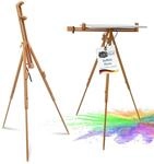 Artina Staffelei Holz f&uuml;r Leinw&auml;nde bis 100 cm Porto &ndash; Neigungswinkel 90&deg; div.