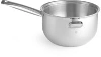 HENDI Bain-Marie Topf, Doppelwandig mit Wasserbeh&auml;lter, Edelstahlgriff, 1L,
