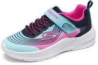 Skechers M&auml;dchen Microspec Advance Sneaker, Aqua Mesh Purple Trim, 24 EU