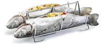 Tescoma Fisch Grillhalter f&uuml;r zwei Fische - kein Wenden n&ouml;tig, erhaltene Fischhaut,
