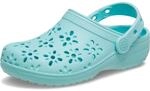 Crocs Unisex Kinder Classic Floral Cut Out Clog T Clog, Aquamarine, 24/25 EU
