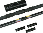 HellermannTyton 380-04014 LVK-C-5x1,5-16 PO-X BK Schrumpfverbinder Set mit
