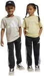 adidas Unisex Kinder Essentials 3 Stripes Pants, Black/White, 5-6 Years