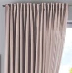 Vorhang Verdeckte Schlaufen Cationic &raquo;JENA&laquo; HxB 250x300 cm Taupe Blickdicht Leinen
