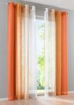2er Pack Gardinen Vertikal Farbverlauf Druck Transparent &raquo;Modena&laquo; mit &Ouml;sen und